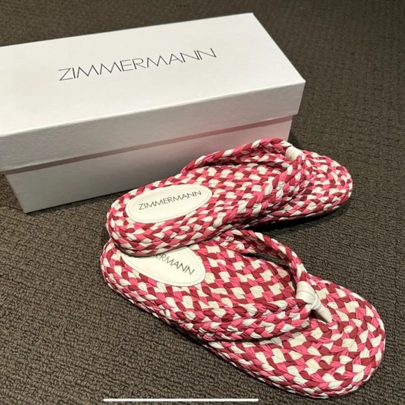 Zimmermann Shoes - NEW ZIMMERMANN Cotton Braid Thongs/Slip-Ons EU 39 / AU 8 $295 NIB Shoes